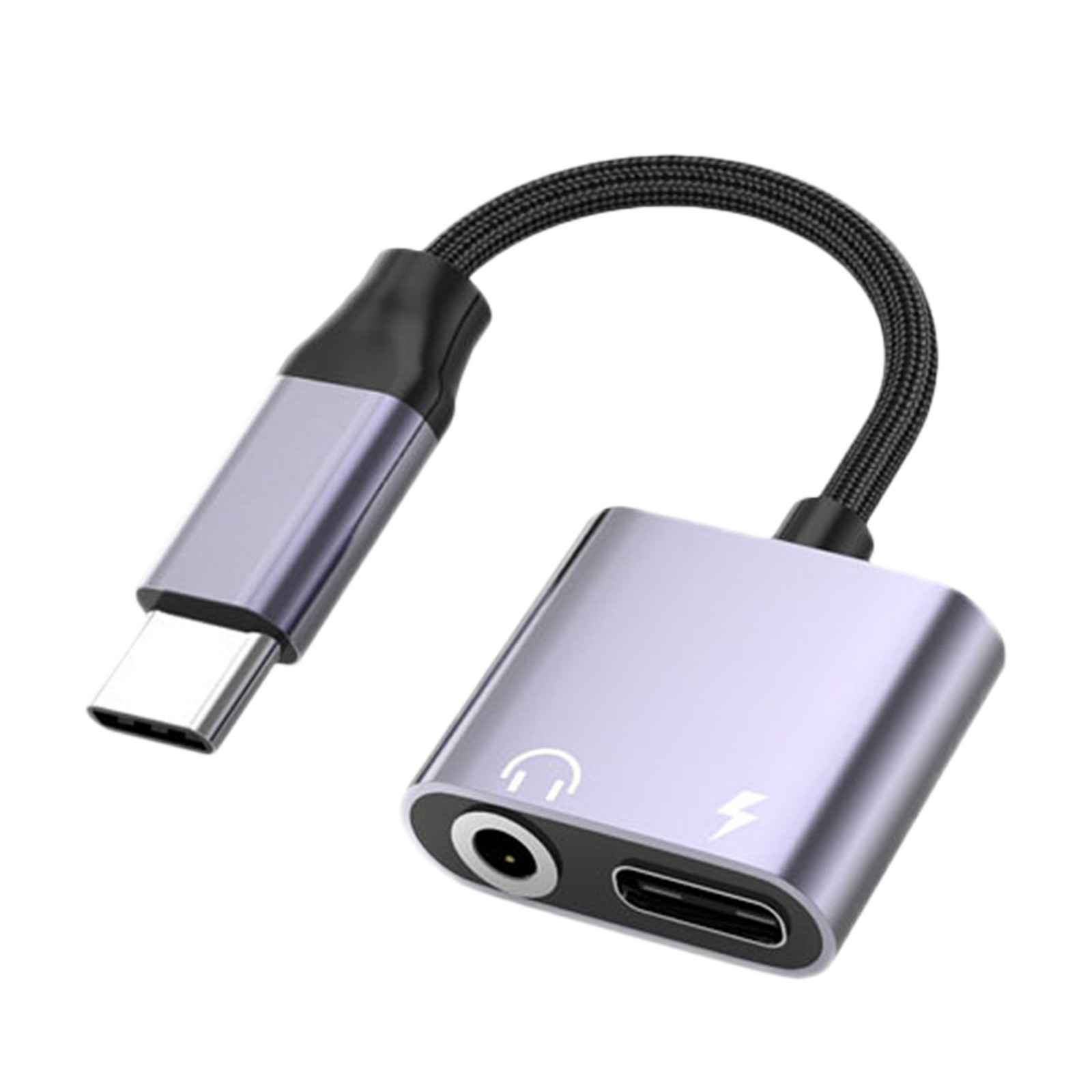 thumbnail image 2 of Adaptador Convertidor De Auriculares 2 En 1 Cable Para Teléfono Móvil Para Android Cable Adaptador, 2 of 2